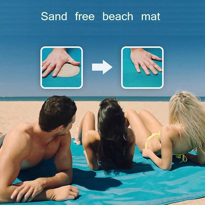 Sand Free Mat Lightweight Foldable Outdoor Picnic Mattress Camping Cushion Beach Mat, Size: 2x1.5m, 2 x 1.5m(Pink), 2 x 1.5m(Green), 2 x 1.5m(Blue)