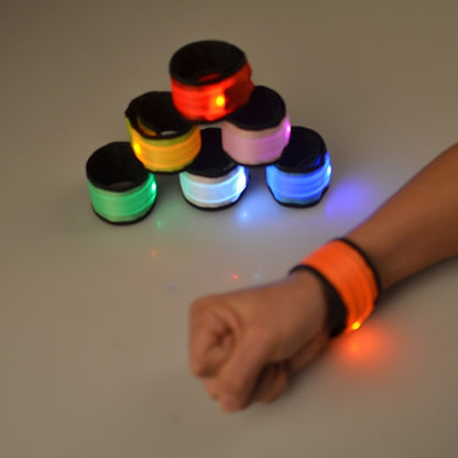 LED Luminous Slap Pat Circle Outdoors sports Wristband, Small, Size:26*4cm, 26x4cm Light Green, 26x4cm Red, 26x4cm White, 26x4cm Orange, 26x4cm Pink, 26x4cm Green, 26x4cm Blue
