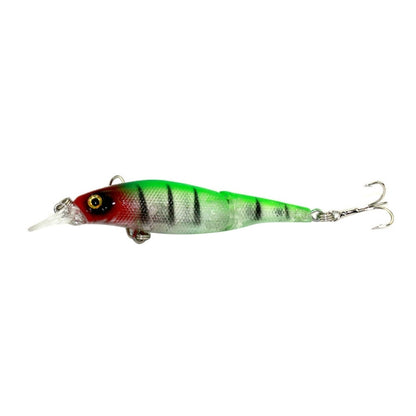 HENGJIA JM010-X 6# 8.8cm 7.4g 2-section Plastic Hard Baits Artificial Fishing Lures with Treble Hook, Random Color Delivery, JM010-X 6# 8.8cm