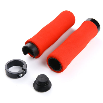 1 Pair AG28 Alloy Lock-Rings + Sponge Bicycle Handlebar Grip, AG28