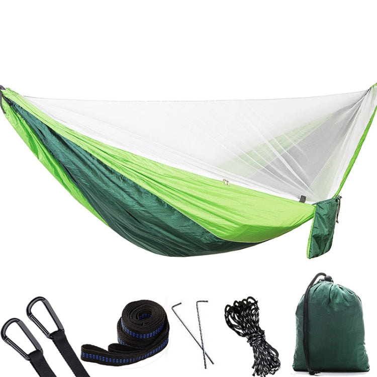 Portable Outdoor Parachute Hammock with Mosquito Nets, Green, Blue, Army Green, Black, Dark Blue + Baby Blue, Pink Blue