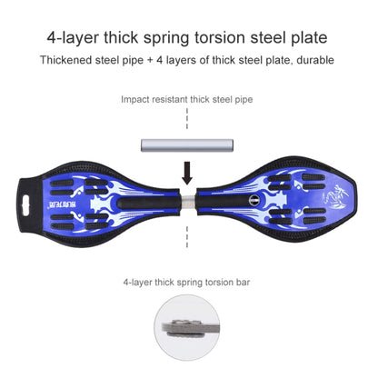 Fashion Vulcan Pattern Two-wheeled Skateboard Luminous Flash Wheel Vitality Board, Vulcan Pattern
