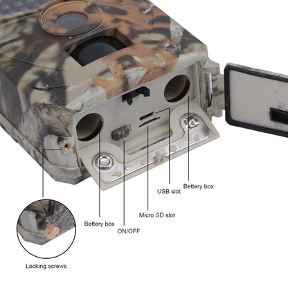 PR-100 1MP IP54 Waterproof IR Night Vision Security Hunting Trail Camera, Sunplus 1628 Program, 120 Degree Wide Angle,100 Degree PIR Sensing Angle, PR100