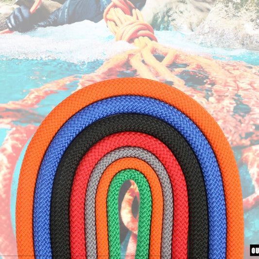 XINDA XD-S9817 Outdoor Rock Climbing Hiking Accessories High Strength Auxiliary Cord Safety Rope, Diameter: 9.5mm, Length: 60m, Color Random Delivery, Diameter: 9.5mm, Length: 60m