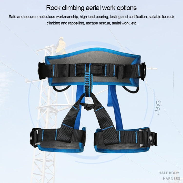 XINDA XDA9516 Outdoor Rock Climbing Polyester High-strength Wire Adjustable Downhill Whole Body Safety Belt