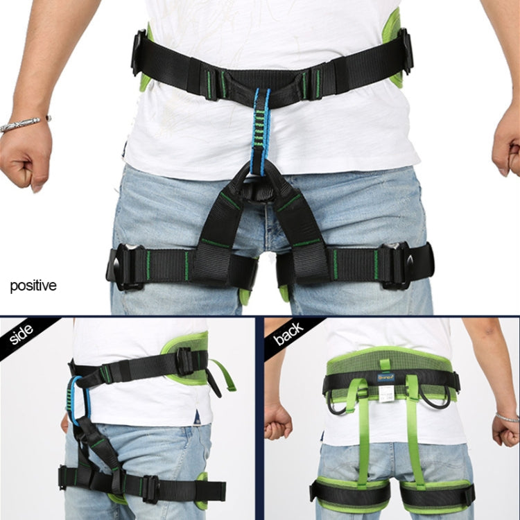 XINDA XDA9516 Outdoor Rock Climbing Polyester High-strength Wire Adjustable Downhill Whole Body Safety Belt