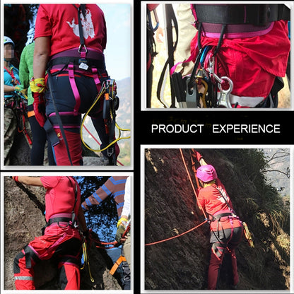 XINDA XDA9516 Outdoor Rock Climbing Polyester High-strength Wire Adjustable Downhill Whole Body Safety Belt