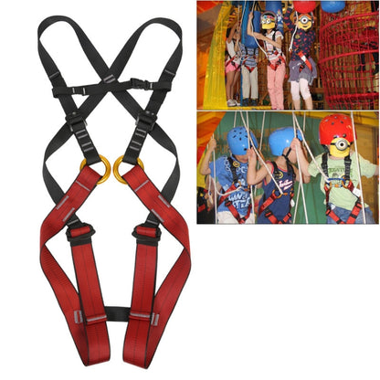 XINDA XDA9516 Outdoor Rock Climbing Polyester High-strength Wire Adjustable Downhill Whole Body Safety Belt Children Size: L, Size: L