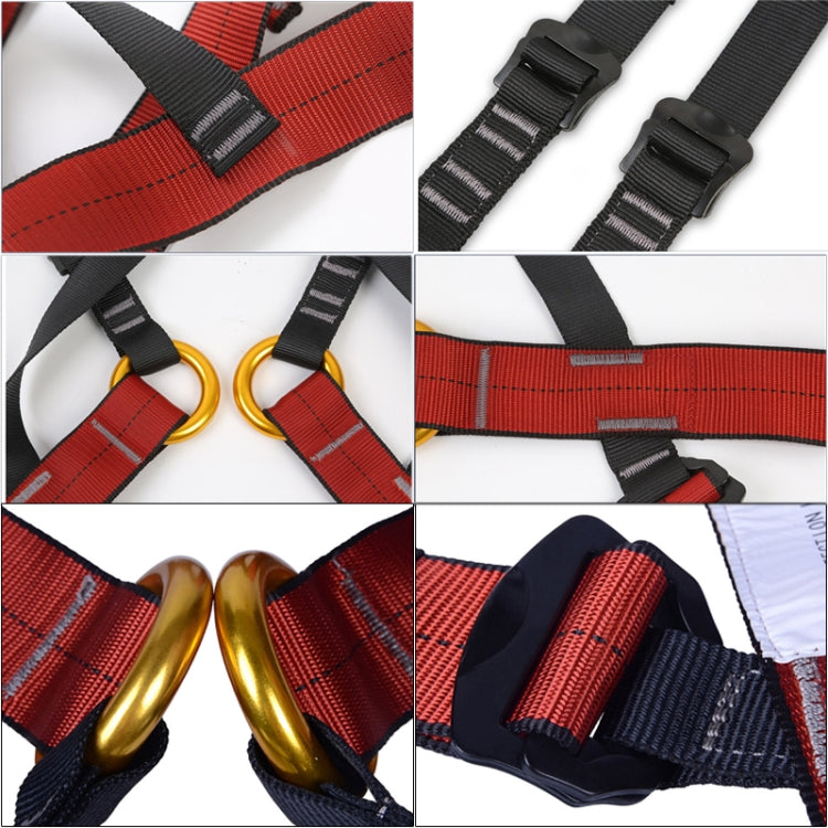 XINDA XDA9516 Outdoor Rock Climbing Polyester High-strength Wire Adjustable Downhill Whole Body Safety Belt Children Size: L, Size: L