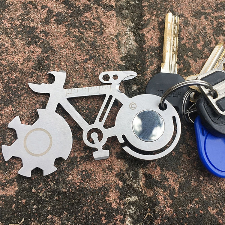 Bicycle Shape Portable Outdoor Survival Multi-function Tool Stainless Steel Card Knife, Card Knife