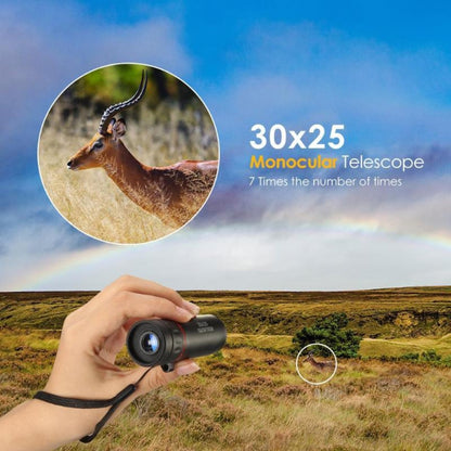 30x25 Mini Portable Optical Monocular Telescope, 30x25