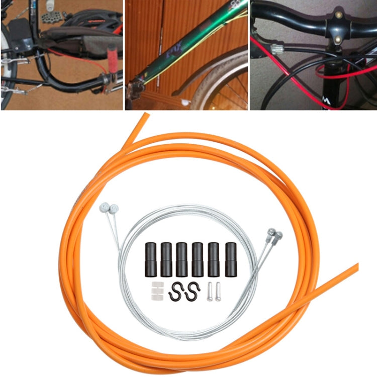 Universal Bicycle Brake Cable Tube Set, Black, Orange, Green, Grey, Blue, Red, White, Yellow
