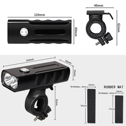 BX2 USB Charging Bicycle Light Front Handlebar Led Light (3 Hours, L2 Lamp Beads), 3 Hours, L2 Lamp Beads