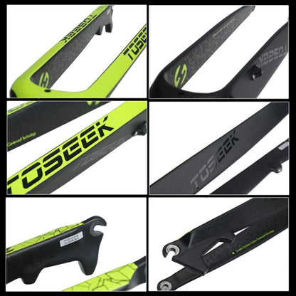 TOSEEK Ultra Light 29 Inch 435mm Mountain Bike Full Carbon Front Fork Straight Head Tube Disc Brake, 29 Inch 435mm