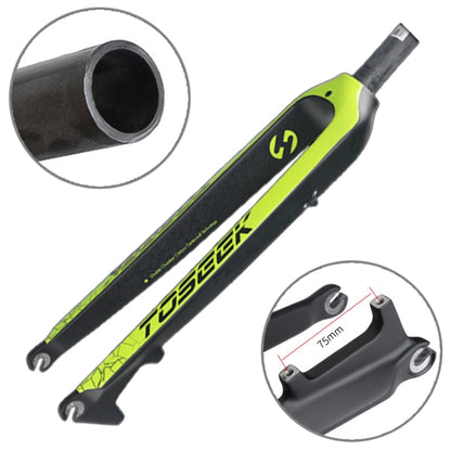 TOSEEK Ultra Light 29 Inch 435mm Mountain Bike Full Carbon Front Fork Straight Head Tube Disc Brake, 29 Inch 435mm