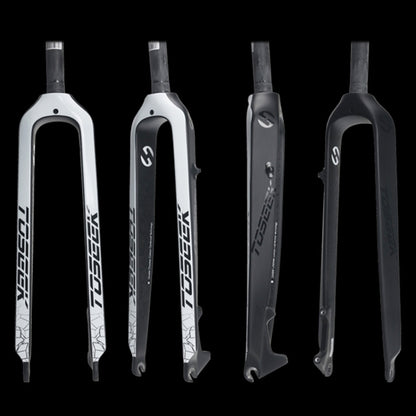 TOSEEK Ultra Light 29 Inch 435mm Mountain Bike Full Carbon Front Fork Straight Head Tube Disc Brake, 29 Inch 435mm