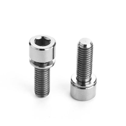 2 PCS Bicycle Accessories Titanium Bottle Cage Screw M5 15mm, 15mm