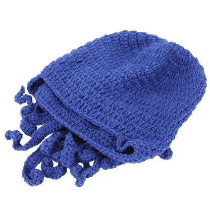 Amurleopard Unisex Barbarian Knit Beanie Octopus Tentacle Cap Winter Warm Face Mask Crochet Hat