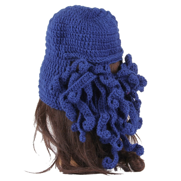 Amurleopard Unisex Barbarian Knit Beanie Octopus Tentacle Cap Winter Warm Face Mask Crochet Hat