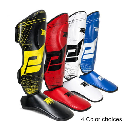 MTB SJ-004B Freestyle Grappling Thai Boxing Taekwondo Thickening Leg Guards Protective Gear, Size: L, Size: L