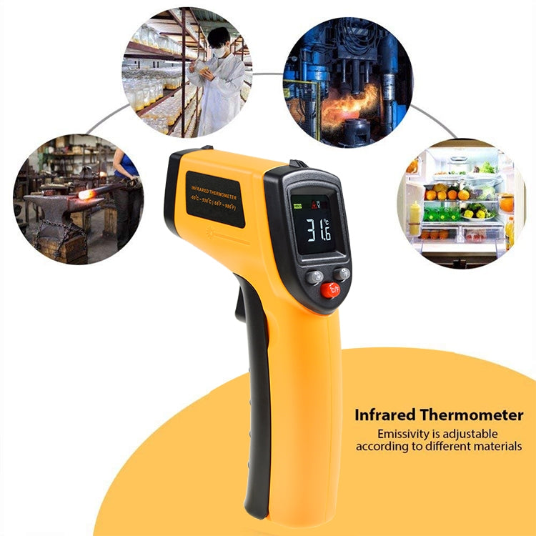 GM533 Portable Digital Laser Point Infrared Thermometer, Temperature Range: -50-530 Celsius Degree, GM533