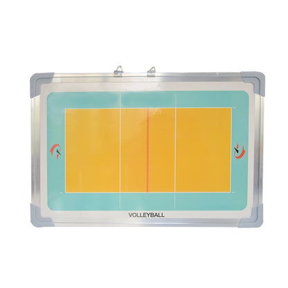 Aluminum Alloy Volleyball Coach Board Plate Handball Coaching Sets Volley Ball Equipment Training Magnetic with Eraser & Pen, Volleyball Coach Board