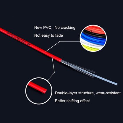7 in 1 Mushroom Head PVC Brake Cable Tube Set for Road Bike, Road Bike