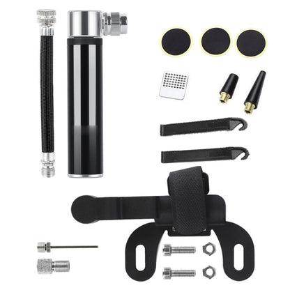 Manual Mini Portable Bicycle Aluminum Alloy Pump+ Glue-free Tire Patch + Fish-shaped Tire Lever, Inflator + Glue-free Tire Patch + Fish-shaped Tire Lever Black, Inflator + Glue-free Tire Patch + Fish-shaped Tire Lever Red...
