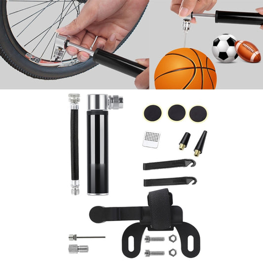 Manual Mini Portable Bicycle Aluminum Alloy Pump+ Glue-free Tire Patch + Fish-shaped Tire Lever, Inflator + Glue-free Tire Patch + Fish-shaped Tire Lever Silver, Inflator + Glue-free Tire Patch + Fish-shaped Tire Lever Black                            ...