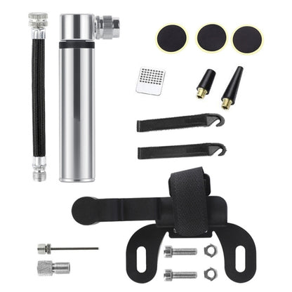 Manual Mini Portable Bicycle Aluminum Alloy Pump+ Glue-free Tire Patch + Fish-shaped Tire Lever, Inflator + Glue-free Tire Patch + Fish-shaped Tire Lever Silver, Inflator + Glue-free Tire Patch + Fish-shaped Tire Lever Black                            ...