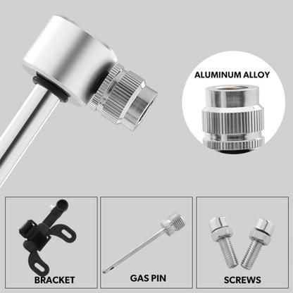 Manual Mini Portable Bicycle Aluminum Alloy Pump+ Glue-free Tire Patch + Fish-shaped Tire Lever, Inflator + Glue-free Tire Patch + Fish-shaped Tire Lever Silver, Inflator + Glue-free Tire Patch + Fish-shaped Tire Lever Black                            ...