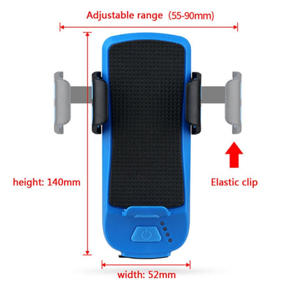 Multifunction 4  in 1 Phone Holder Bicycle Bell Cycling Lamp Flashlight, 4 in 1 Phone Holder