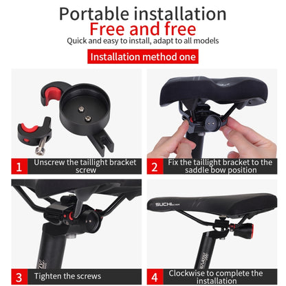 Antusi Q5 Bicycle Rear Light Automatic Brake Induction Taillight, Q5