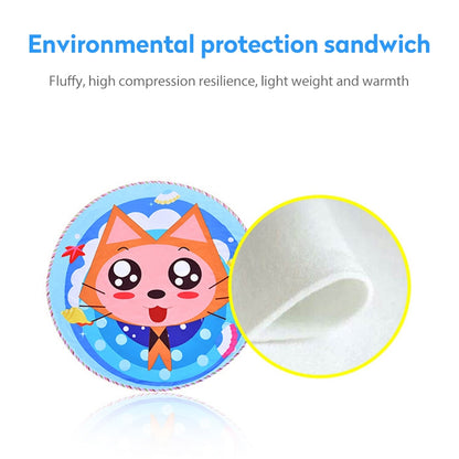 Children Cartoon Floor Mat Indoor Toy Tent Cotton Pad Crawling Mat, Diameter: 140cm,  Random Styles Delivery, Floor Mat