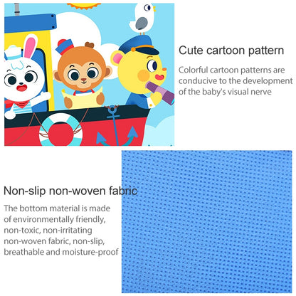Children Cartoon Floor Mat Indoor Toy Tent Cotton Pad Crawling Mat, Diameter: 140cm,  Random Styles Delivery, Floor Mat