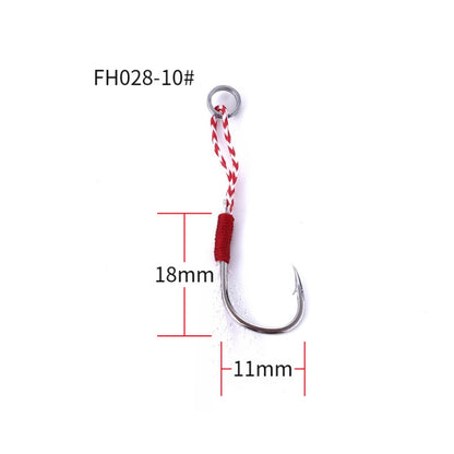 5pcs / Pack HENGJIA 10# Tied Wire Iron Hook Deep Sea Fishing Hook, 10#