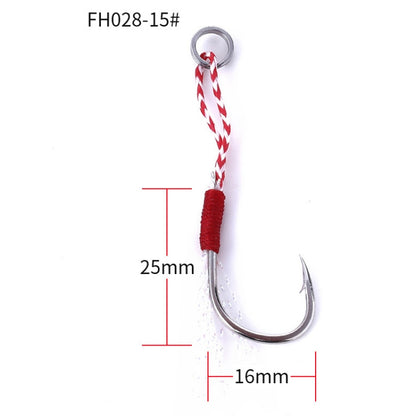 5pcs / Pack HENGJIA 15# Tied Wire Iron Hook Deep Sea Fishing Hook, 15#