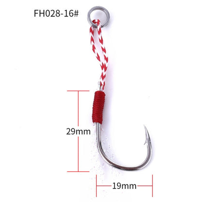 5pcs / Pack HENGJIA 16# Tied Wire Iron Hook Deep Sea Fishing Hook, 16#