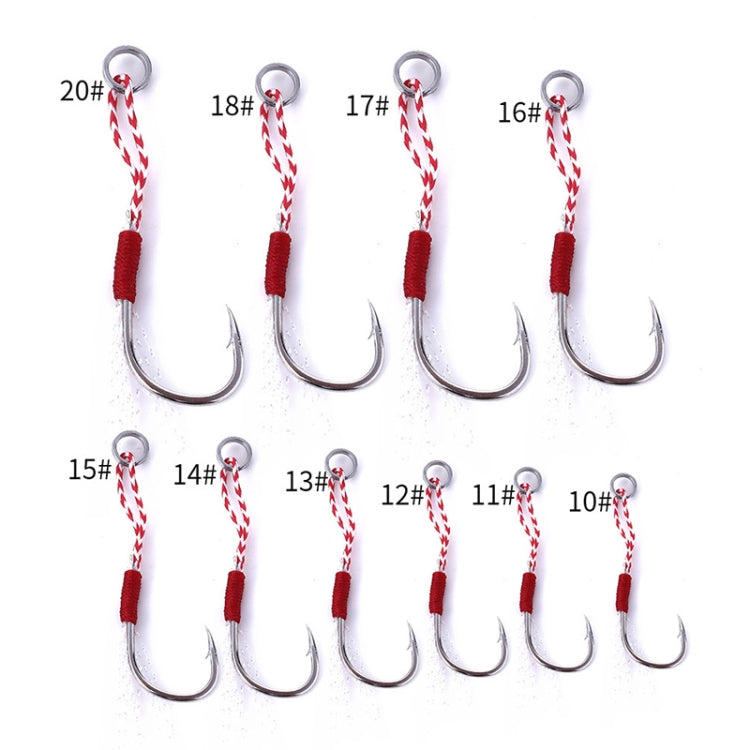 5pcs / Pack HENGJIA 16# Tied Wire Iron Hook Deep Sea Fishing Hook, 16#