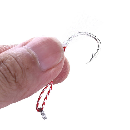 5 Set HENGJIA 18# Tied Wire Iron Hook Deep Sea Fishing Hook, 18#