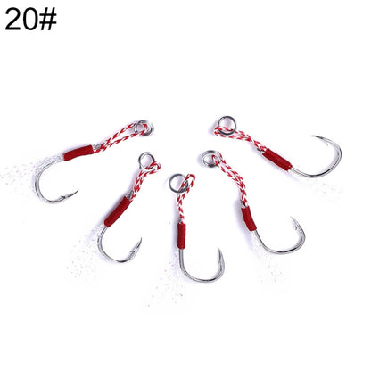 5pcs / Pack HENGJIA 20# Tied Wire Iron Hook Deep Sea Fishing Hook, 20