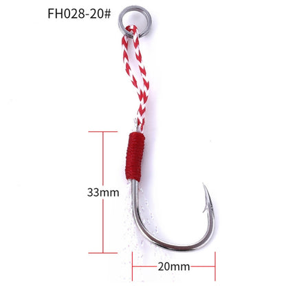 5pcs / Pack HENGJIA 20# Tied Wire Iron Hook Deep Sea Fishing Hook, 20