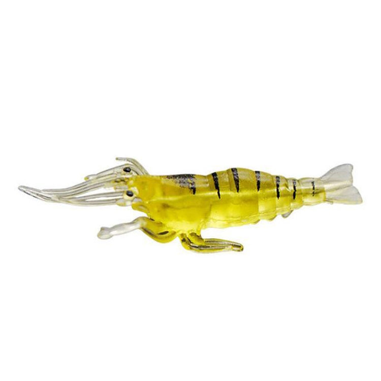 10 PCS 4cm Fishing Soft Bait Lures Popper Poper Baits, Artificial Shrimp, Luminous Shrimp, Pink Shrimp, Green Shrimp, Transparent Shrimp