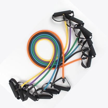 Fitness Exercise Resistance Bands Stretch Elastic Rope Workout Yoga Rally Muscle Training Exercise Rope, Size:5*11*1200mm, Random Color Delivery, Size:5*11*1200mm