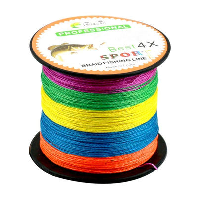 HENGJIA Colorful 8.0# 0.50mm 80LB 40.8kg Tension 300m Extra Strong 4 Shares Braid PE Fishing Line Kite Line, 8.0# 0.50mm 80LB