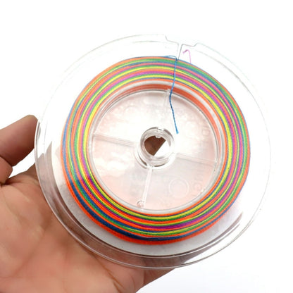 HENGJIA Colorful 7.0# 0.45mm 70LB 31.7kg Tension 100m Extra Strong 4 Shares Braid PE Fishing Line Kite Line, 7.0# 0.45mm 70LB