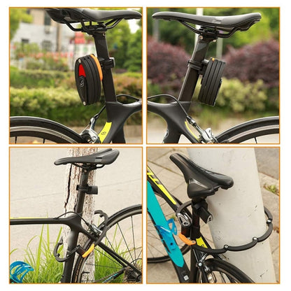 BIKERSAY BK012A Bike Foldable Code Lock Bicycle Anti-theft Lock with Reflective Sticker, BK012A
