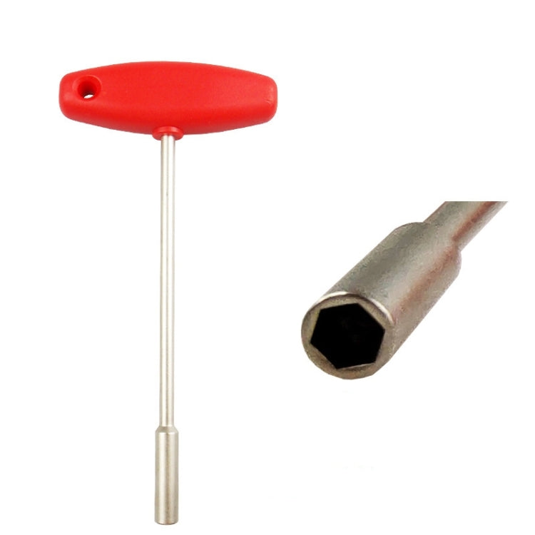 BIKERSAY BT031B T-shaped Socket MTB Road Bike Built-in Tool Steel Concealed Spoke Cap Wrench(5.5mm Hexagon Socket), 4.7mm Hexagon Socket, 5.5mm Hexagon Socket