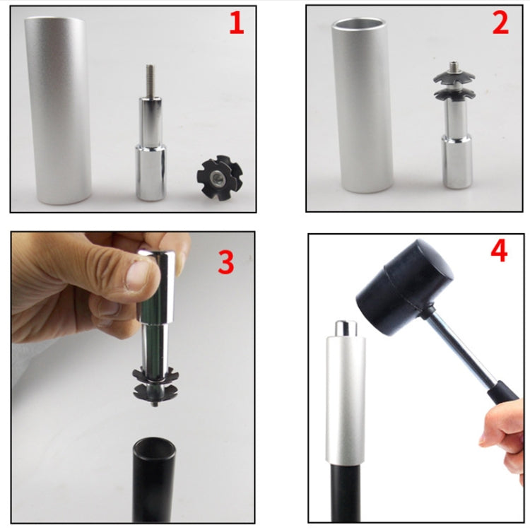 BIKERSAY BT042 Bicycle Fork Star Nut Installation Tool Bowl Set Toothless Bike Sunflower Installation Tools, BT042