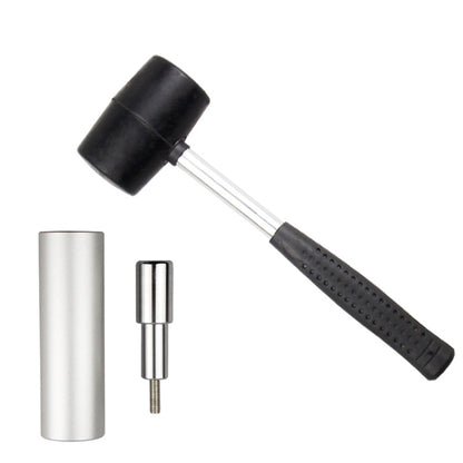BIKERSAY BT042T Bicycle Fork Star Nut Installation Tool Bowl Set Toothless Bike Sunflower Installation Tools with Rubber Hammer, BT042T